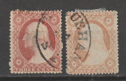 ETATS-UNIS  N° 4  ET 4a OBL - Used Stamps