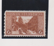 BOSNIA AND HERZEGOVINA 1906 6 H Mixed Perforation Hinged - Bosnie-Herzegovine