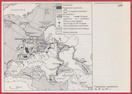 Scandinavie. L'expansion Scandinave Du IXe Au XIe Siècle. Larousse 1960. - Historical Documents