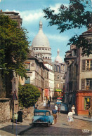 France Paris Rue Norvins Et Basilique Du Sacre Coeur De Montmartre - Sacré Coeur