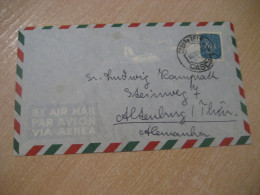 CASCAIS 1950 To Altenburg Germany Cancel Air Mail Cover PORTUGAL - Briefe U. Dokumente