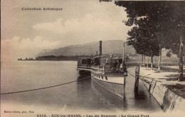 AIX-LES-BAINS       ( SAVOIE  )   LAC DU BOURGET  . LE GRAND PORT - Aix Les Bains