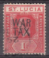 ST SANTA LUCIA 1916 - GEORGE V - TAXA DE GUERRA - YVERT 73 USADO - St.Lucia (...-1978)