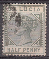 ST SANTA LUCIA 1883-1886 - REINA VICTORIA - YVERT 25 USADO - Ste Lucie (...-1978)