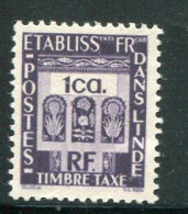 INDE- Taxe Y&T N°19- Neuf Sans Charnière ** - Neufs