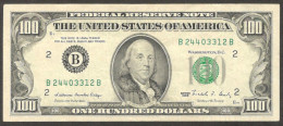 United States Federal Reserve Note 100 Dollars Benjamin Franklin 1988 XF Crisp - Federal Reserve Notes (1928-...)