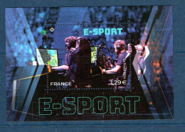 France 2024.Bloc E-Sport.cachet Rond Gomme D'origine - Ongebruikt