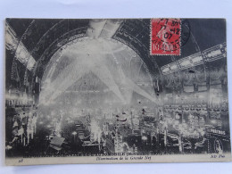 CPA 75 - PARIS - Exposition Décennale De L'automobile (Novembre 1907) Illumination De La Grande Nef Au Grand Palais - Exhibitions