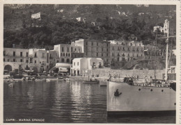CAPRI-NAPOLI-MARINA GRANDE-CARTOLINA VERA FOTOGRAFIA NON VIAGGIATA -1940-1950 - Napoli (Neapel)
