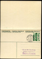 Postkarte Mit Antwort P150 Stpl. Papiermühle Bern 1936 - Postwaardestukken