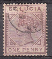 ST SANTA LUCIA 1886-1898 - REINA VICTORIA - YVERT 31 USADO - St.Lucia (...-1978)