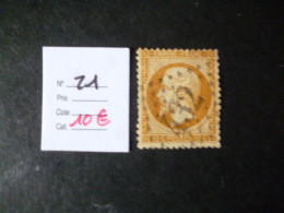 Timbre France Oblitéré N° 21 1862 - 1862 Napoleon III