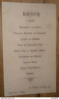 Menu, LA VIGERIE, 10 Mars 1903, Imprimé A LYON, Style Cellulo .... Caisse-23 - Menükarten