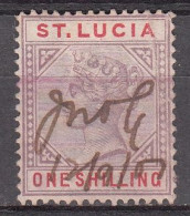 ST SANTA LUCIA 1886-1898 - REINA VICTORIA - YVERT 35 USADO - Ste Lucie (...-1978)