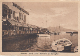 NAPOLI-SANTA LUCIA-RISTORANTE =D'À BERSAGLIERE-CARTOLINA NON VIAGGIATA 1940-1948 - Napoli (Naples)