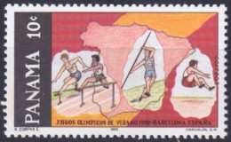 F-EX49461 PANAMA MNH 1992 OLYMPIC GAMES BARCELONA ATHLETISM JAVELIN.  - Ete 1992: Barcelone
