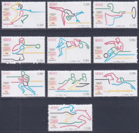 F-EX49518 MEXICO MNH 1992 OLYMPIC GAMES BARCELONA SOCCER EQUESTRIAN BOXING.  - Summer 1992: Barcelona