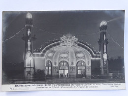 CPA 75 - PARIS - Exposition Décennale De L'automobile (Novembre 1907) Illumination De L'Entrée De L'Annexe Des Invalides - Exhibitions