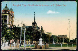 XANGAI - View Of The Bund With Monument Of Sir Robert Hart (Chrom Edit Kingshill Nº 180) Carte Postale - China