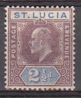 ST SANTA LUCIA 1902-1903 - REY GEORGE V - YVERT 43* - St.Lucia (...-1978)