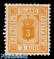 Iceland 1876 3A, On Service, Perf. 12.75, Stamp Out Of Set, Unused (hinged) - Autres & Non Classés
