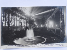 CPA 75 - PARIS - Exposition Décennale De L'automobile (Novembre 1907) Illumination Des Jardins De L'av Nicolas II - Exhibitions