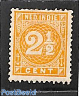 Netherlands Indies 1872 2.5c, Perf. 12.5:12, Stamp Out Of Set, Mint NH - Other & Unclassified