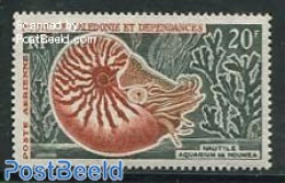 New Caledonia 1962 20F, Stamp Out Of Set, Mint NH, Nature - Shells & Crustaceans - Unused Stamps