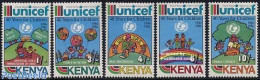 Kenia 1987 UNICEF 5v, Mint NH, History - Unicef - Other & Unclassified