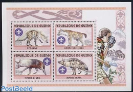 Guinea, Republic 2001 Scouting, Hyena S/s, Mint NH, Nature - Sport - Animals (others & Mixed) - Scouting - Sonstige & Ohne Zuordnung