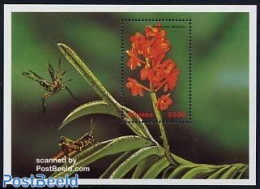 Guyana 1999 Asocentrum Miniatum S/s, Mint NH, Nature - Flowers & Plants - Guyana (1966-...)