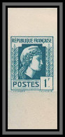 France N°637 Marianne Série D'Alger Non Dentelé (Imperf) Bord De Feuille Essai Trial Color Proof - Farbtests 1900-1944