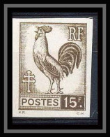 France N°647 Type Coq Série D'Alger Non Dentelé ** MNH (Imperf) - 1941-1950