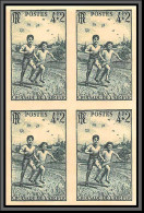 France N°740 Croisade De L'air Pur - Enfants Child Non Dentelé Imperf ** MNH Bloc 4 Cote Maury 240 Euros - 1941-1950