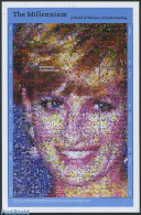 Guyana 2000 Death Of Diana 8v M/s, Mint NH, History - Nature - Charles & Diana - Kings & Queens (Royalty) - Flowers & .. - Königshäuser, Adel