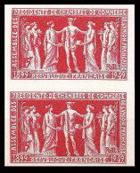 France N°849 Chambres De Commerce Union Francaise Paris Paire Non Dentelé ** MNH (Imperf) - 1941-1950