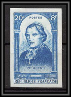 France N°802 Révolution Francaise Mgr Affre Essai (trial Color Proof) Non Dentelé Imperf Neuf * - Essais De Couleur 1945-…