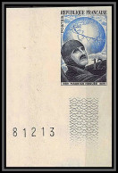 France N°907 Aviateur Maurice Noguès Aviation Poste Aerienne Non Dentelé ** MNH (Imperf) Coin De Feuille - Unclassified
