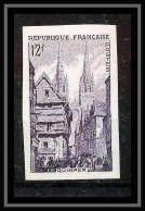France N°979 Série Touristique Quinper La Rue Kéréon Non Dentelé ** MNH (Imperf) - 1951-1960