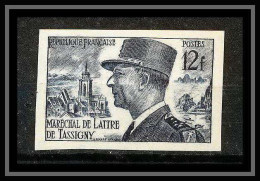 France N°982 Maréchal De Lattre De Tassigny Essai (trial Color Proof) Non Dentelé Imperf ** MNH - Essais De Couleur 1945-…