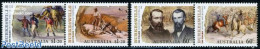 Australia 2010 Burke & Willis Expedition 4v (2x[:]), Mint NH, History - Nature - Explorers - Camels - Horses - Neufs