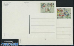 Switzerland 1991 Postcard Set Weg Der Schweiz (2 Cards), Unused Postal Stationary - Covers & Documents