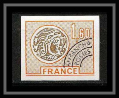 France Préoblitere PREO N°144 Monnaie Gauloise Essai (trial Color Proof) Non Dentelé Imperf ** MNH - Color Proofs 1945-…