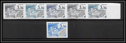 France Préoblitere PREO N°177 Chateau D'if Bouches Du Rhone Castle Lot De 6 Essai (trial Proof) Non Dentelé Imperf ** - 1981-1990