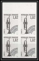 France Préoblitere PREO N°228 Trompette Trumpet Instrument De Musique Music Instrument Non Dentelé ** MNH (mperf Bloc 4 - 1991-2000