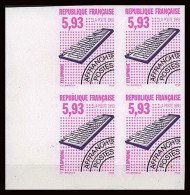 France Préoblitere PREO N°231 Bloc 4 Xylophone Instrument Musique Musical Instrument Non Dentelé ** MNH (Imperf) Music - Music