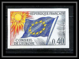 France Service N°31 Conseil De L'europe Europa Drapeau Flag Non Dentelé ** MNH (Imperf) Cote 55 - 1963