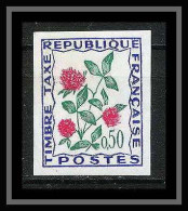 France Taxe N°101 Trefle Clover, Trefoil Fleurs (plants - Flowers) Non Dentelé ** MNH (Imperf) - 1961-1970