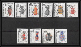 France Taxe N°103/112 Insectes Coleopteres Beetle Insects Non Dentelé ** MNH (Imperf) 10 Valeurs Cote 110 - Autres & Non Classés