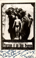 CP Carte Photo D'époque Photographie Vintage Music-hall Tarzan Singe Pongo Slip - Unclassified